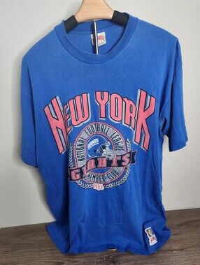 Vintage Distressed New York Giants Nutmeg Mills NFL Football Shirt